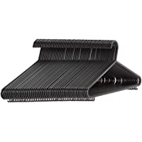 Amazon Basics - Perchas de plástico con barra para pantalón de traje- 50 unidades